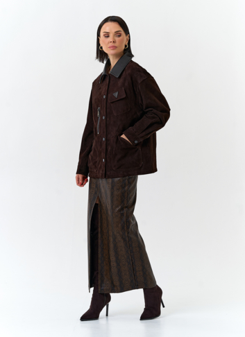 Женская куртка из натуральной замши