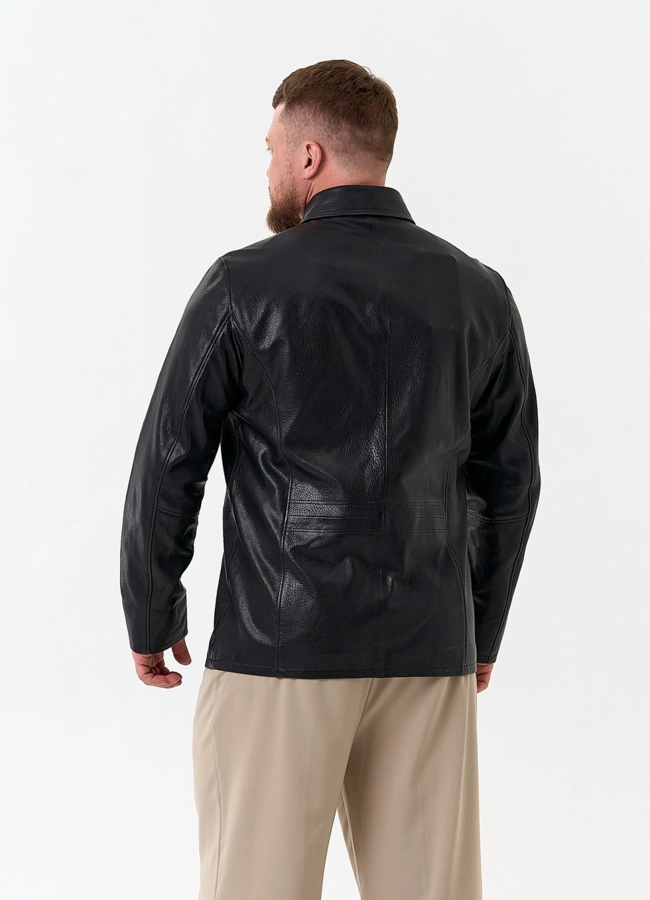 Мужская куртка из натуральной кожи модель № 32861 универмаг малина