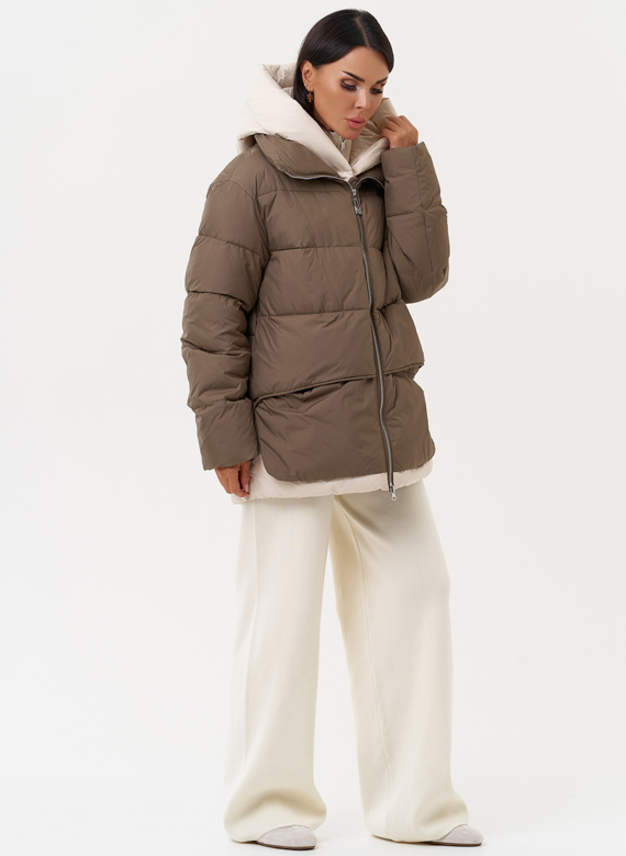 Женская зимняя куртка с капюшоном