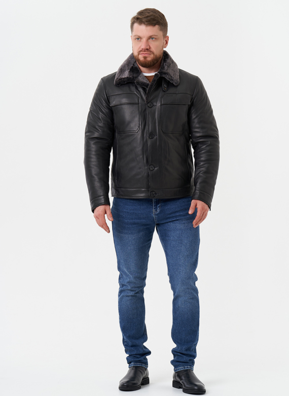Мужская куртка из натуральной кожи