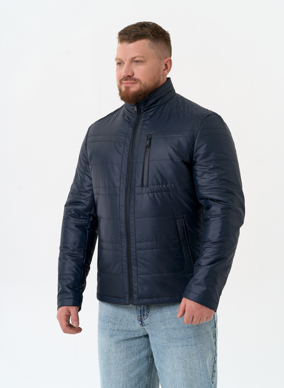 Мужская куртка с воротником стойкой