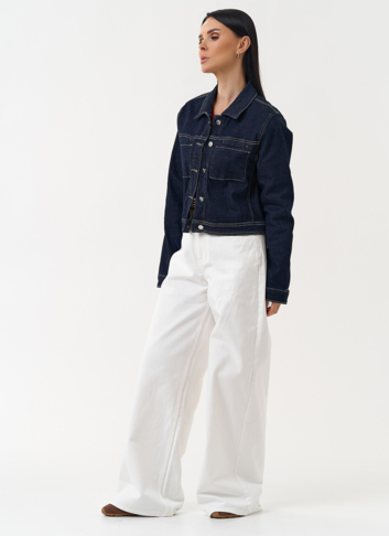 Жакет джинсовый синего цвета