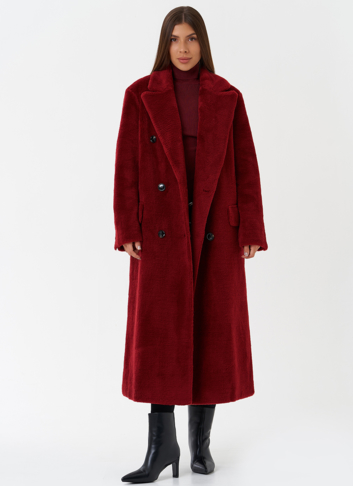 Пальто из шерсти с английским воротником