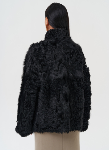 Женская двухсторонняя натуральная дубленка