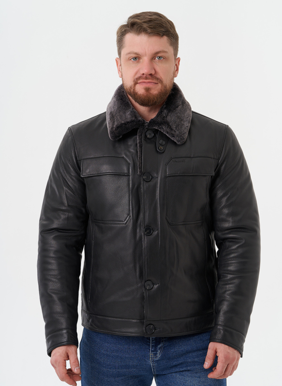 Мужская куртка из натуральной кожи
