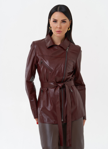 Куртка женская бордового цвета