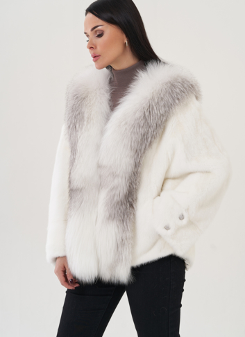 Короткая шуба из норки