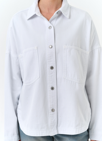 Женская джинсовая куртка рубашка