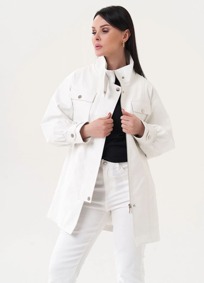 Жакет-рубашка из эко кожи модель № 27163 в кредит