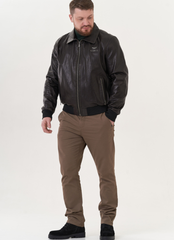 Мужская кожаная куртка "пилот"