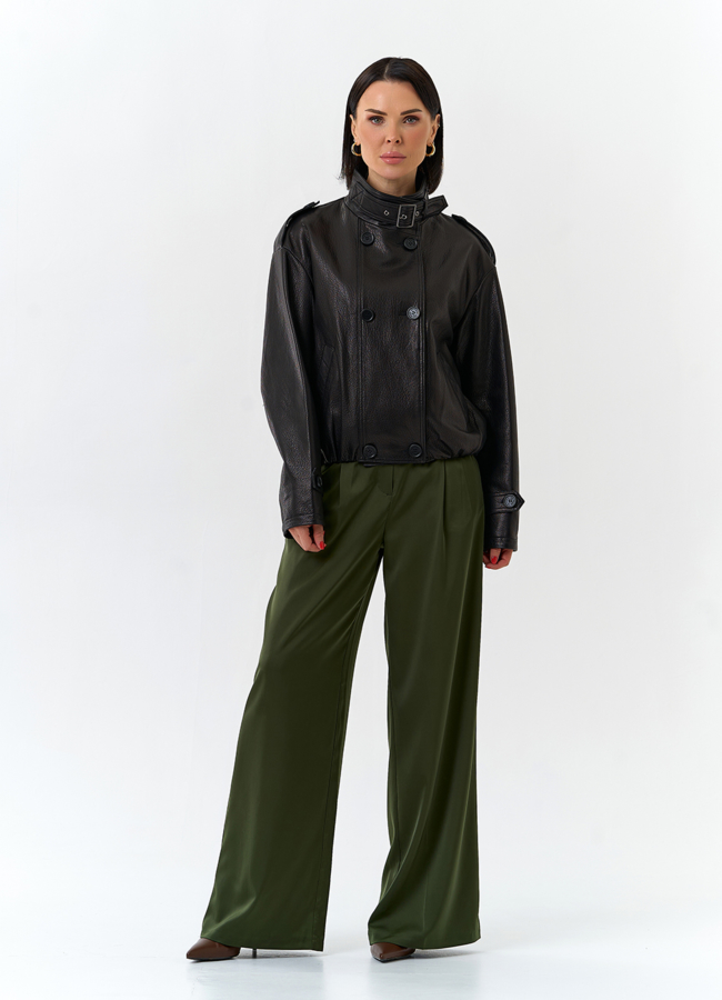 Женская куртка из натуральной кожи модель № 32677 универмаг малина