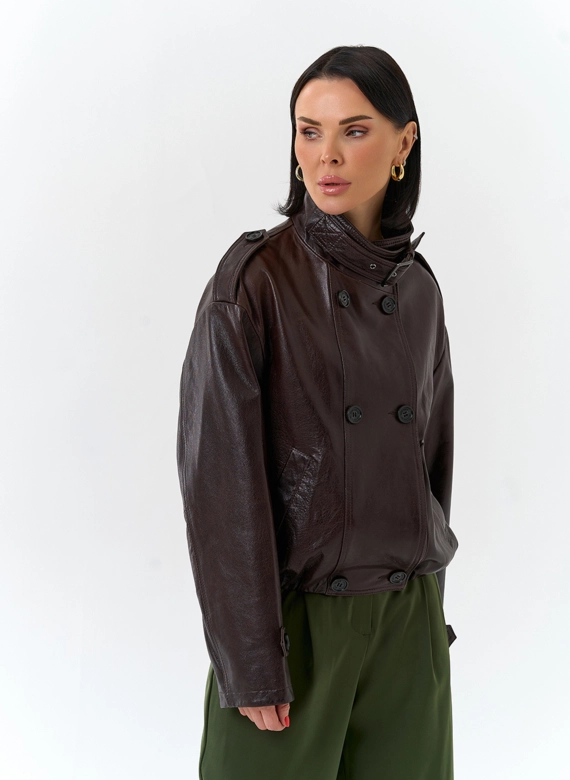 Женская куртка из натуральной кожи