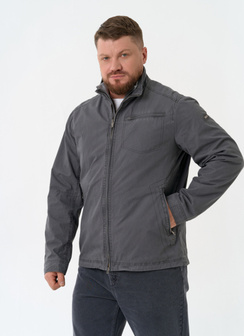 Мужская куртка ветровка с воротником стойкой