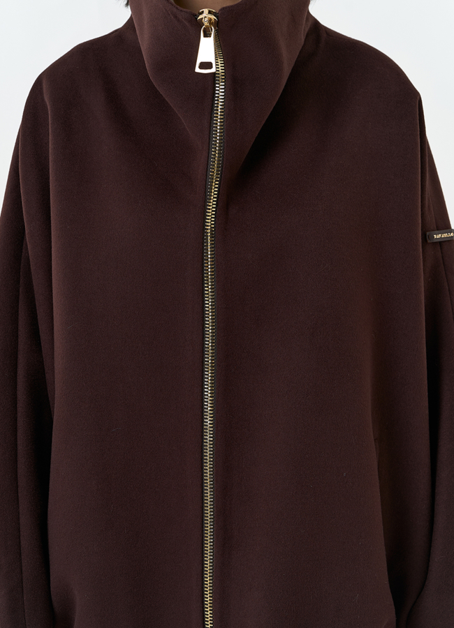 Женское укороченное пальто с высоким воротником модель № 32557 универмаг малина