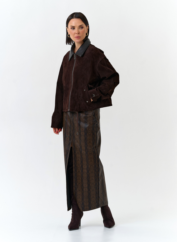 Женская куртка из натуральной замши