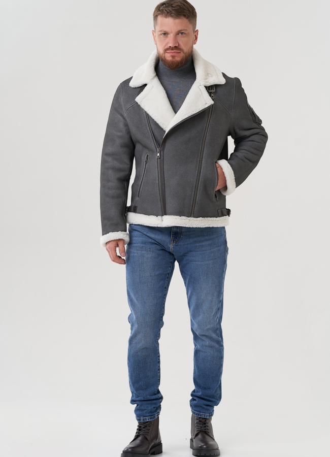 Дубленка мужская  модель № 81628 в кредит