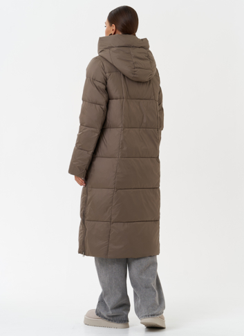 Пуховик на био пухе с капюшоном